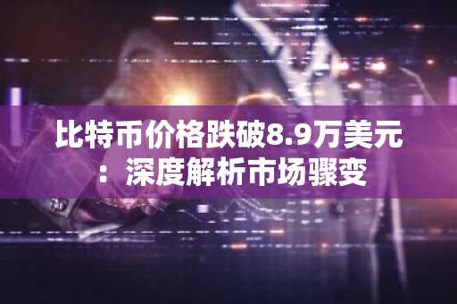 比特币价格跌破8.9万美元：深度解析市场骤变