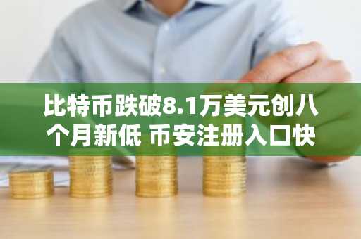 比特币跌破8.1万美元创八个月新低 币安注册入口快速获取行情