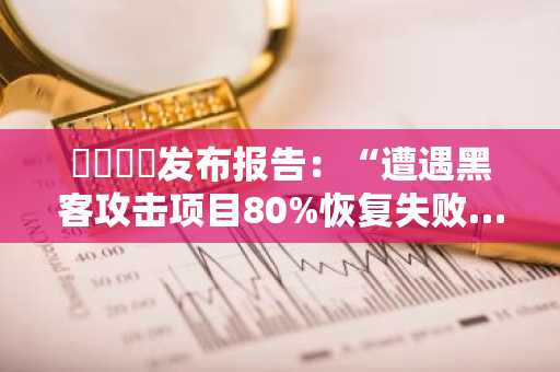 이뤼니피发布报告：“遭遇黑客攻击项目80%恢复失败…根源在于运营瘫痪”