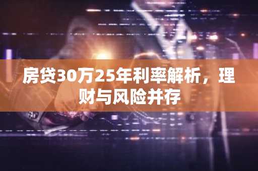房贷30万25年利率解析，理财与风险并存