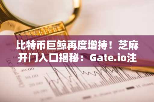 比特币巨鲸再度增持！芝麻开门入口揭秘：Gate.io注册地址最新更新