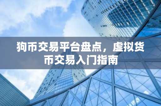 狗币交易平台盘点，虚拟货币交易入门指南