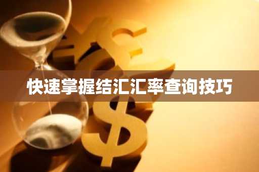 快速掌握结汇汇率查询技巧