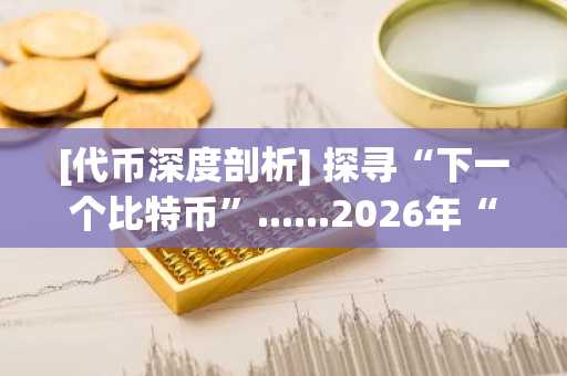 [代币深度剖析] 探寻“下一个比特币”......2026年“房地产代币化”热潮来袭，必须纳入囊中的五大潜力币种
