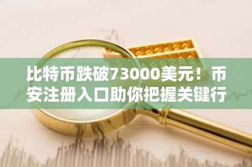 比特币跌破73000美元！币安注册入口助你把握关键行情