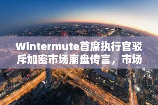 Wintermute首席执行官驳斥加密市场崩盘传言，市场亟待明朗