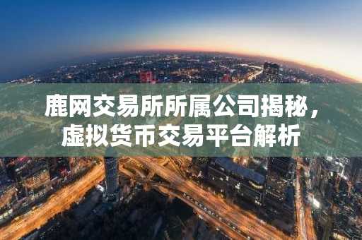 鹿网交易所所属公司揭秘，虚拟货币交易平台解析