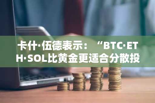 卡什·伍德表示：“BTC·ETH·SOL比黄金更适合分散投资”