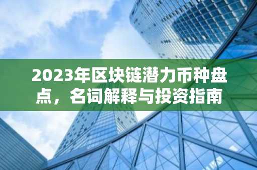 2023年区块链潜力币种盘点，名词解释与投资指南