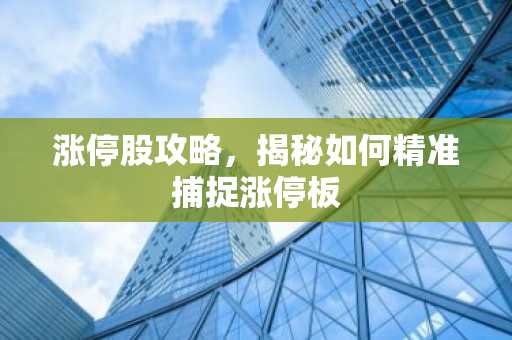 涨停股攻略，揭秘如何精准捕捉涨停板