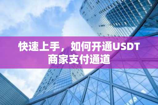 快速上手,如何开通USDT商家支付通道