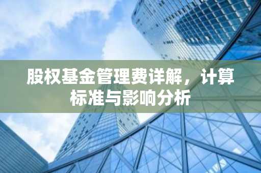 股权基金管理费详解，计算标准与影响分析