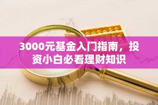 3000元基金入门指南，投资小白必看理财知识
