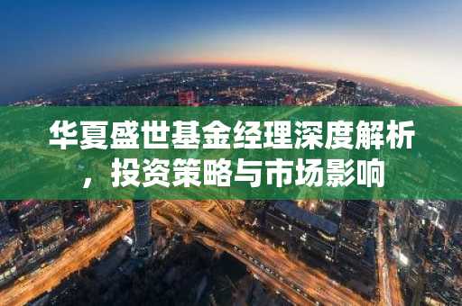 华夏盛世基金经理深度解析，投资策略与市场影响