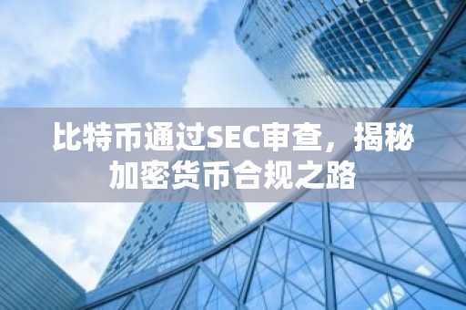 比特币通过SEC审查，揭秘加密货币合规之路