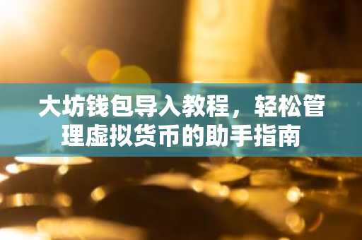 大坊钱包导入教程，轻松管理虚拟货币的助手指南
