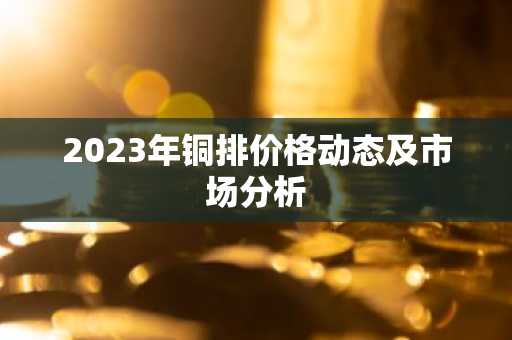 2023年铜排价格动态及市场分析