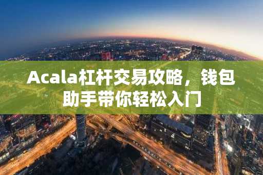 Acala杠杆交易攻略，钱包助手带你轻松入门