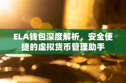 ELA钱包深度解析，安全便捷的虚拟货币管理助手