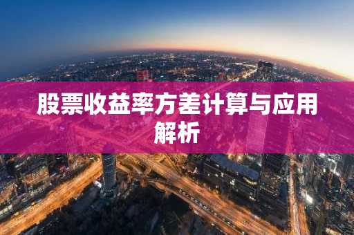 股票收益率方差计算与应用解析