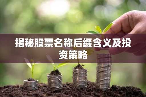 揭秘股票名称后缀含义及投资策略