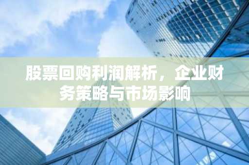 股票回购利润解析，企业财务策略与市场影响