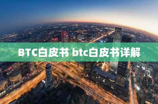 BTC白皮书 btc白皮书详解
