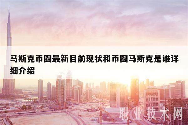 马斯克币圈最新目前现状和币圈马斯克是谁详细介绍