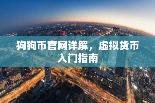 狗狗币官网详解，虚拟货币入门指南
