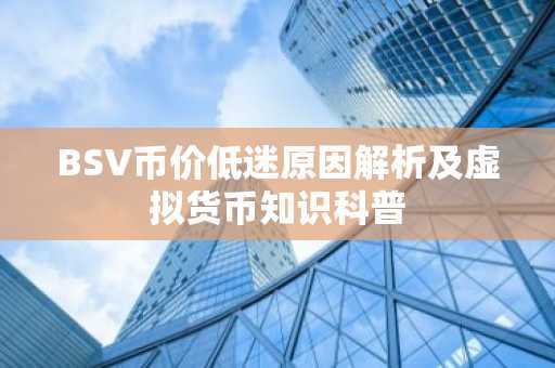 BSV币价低迷原因解析及虚拟货币知识科普