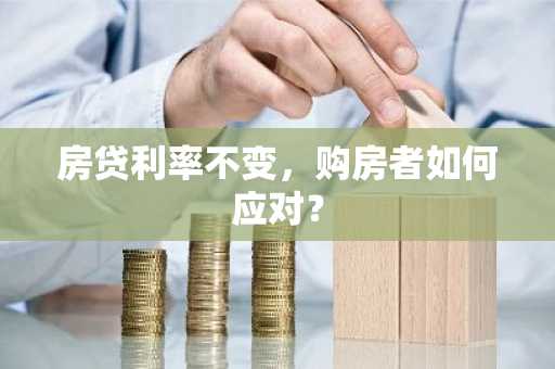 房贷利率不变，购房者如何应对？