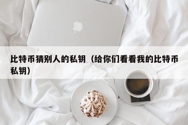比特币猜别人的私钥(给你们看看我的比特币私钥)