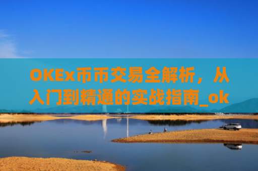 OKEx币币交易全解析,从入门到精通的实战指南_okex币币交易手续费怎么算