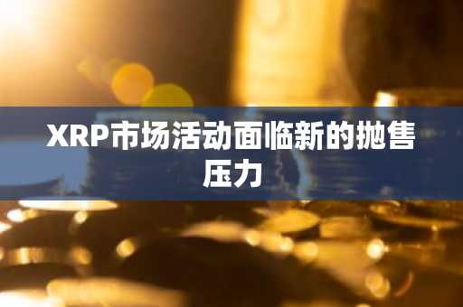 XRP市场活动面临新的抛售压力