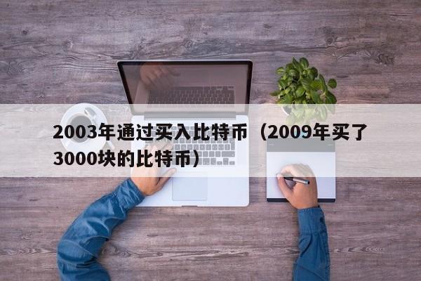 2003年通过买入比特币(2009年买了3000块的比特币)