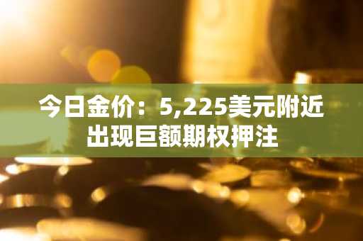 今日金价:5,225美元附近出现巨额期权押注