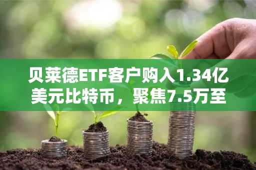贝莱德ETF客户购入1.34亿美元比特币,聚焦7.5万至8.3万美元关键区间