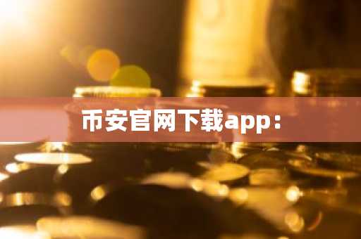 币安官网下载app: